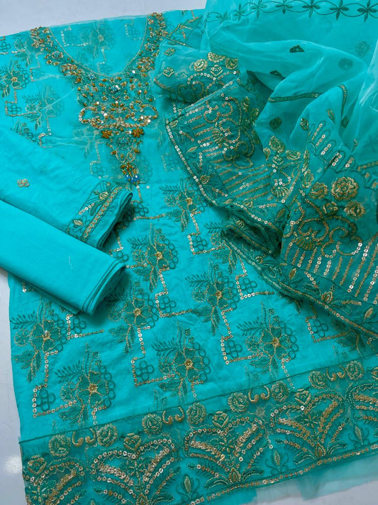 Premium Embroidered Lawn Suit (3-Pc) - Limited Edition