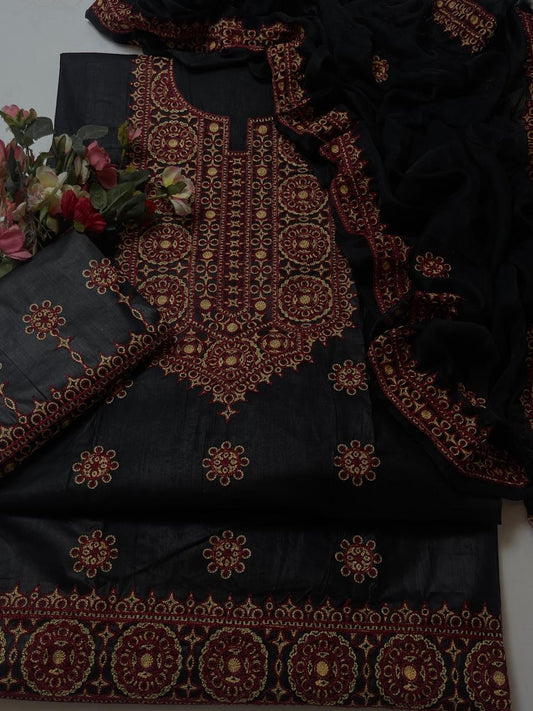 3-PC PREMIUM LAWN SUIT SET