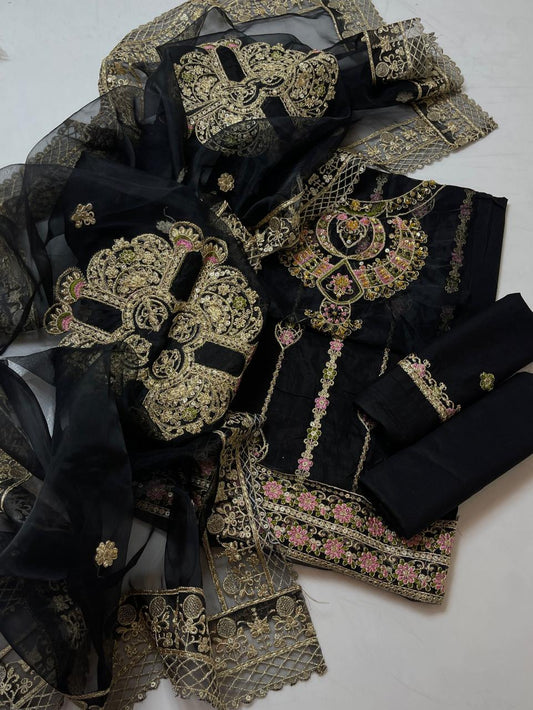 Premium Embroidered Lawn Suit Set (3-Pc)