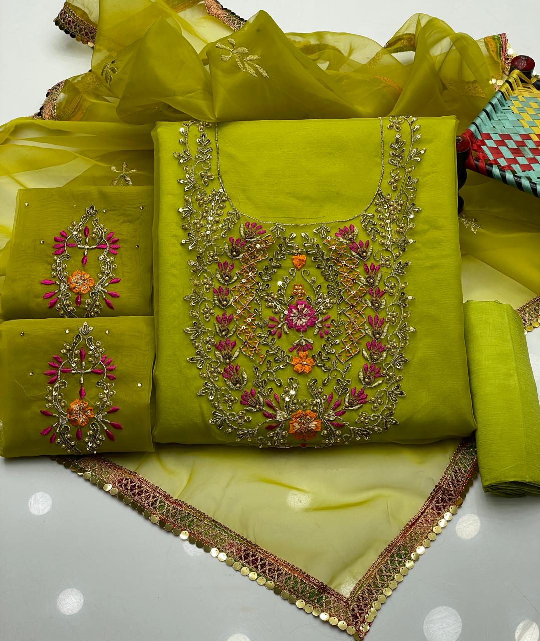Royal Malti & Nagina Beats Embroidered Organza Suit (3-Pc)