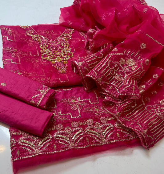 Premium Embroidered Lawn Suit (3-Pc) - Limited Edition